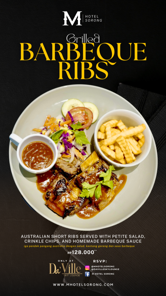 M Hotel Sorong: Menikmati Menu Spesial Grilled Barbeque Ribs